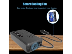 Inversor De Energia Para Automóvel De 12 V A 220 V, Ficha Ue, 200 W, 12 V A 220 V, 110 V, Carregador Rápido Usb Inteligente De Onda Modificada Com Ecr