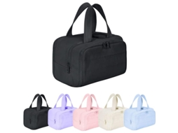 Bolsa De Toalete Para Viagem 2025 Versão Nova Portátil Unissex (preto) Negro
