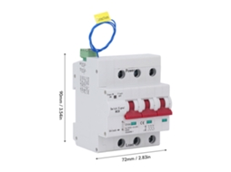 Laxiscreed Interruptor Automático 3p Miniatura Para Rede Pc Com Controlo Passivo E Ativo