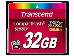 Cartão Memória CompactFlash TRANSCEND TS32GCF800 (32 GB - 120 MB/s)