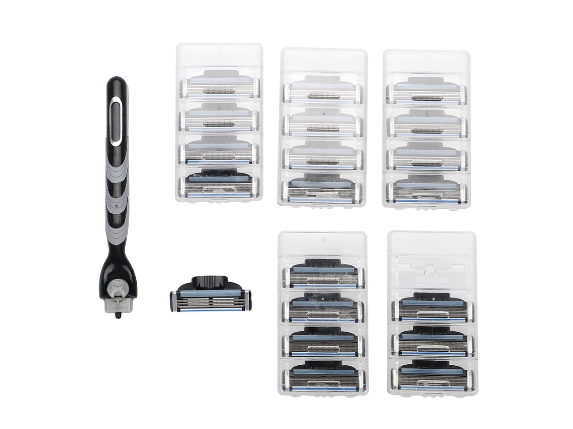 2026 lâmina de Barbear para Homens Turbo Razor Mango 20 Peças Lâminas de Três Camadas Ferramenta de Cuidado Facial Clássico Seguro