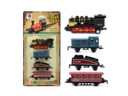 Primerox conjunto de Brinquedo de Trem a Vapor Simulado Retro para Meninos e Meninas Presente