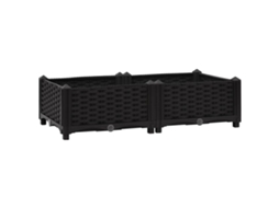 Raised Bed, Raised Beds Vidaxl Preto Polipropileno (80 X 40 X 23 Cm)