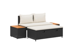 Maison Exclusive - Conjunto De Sofás Para Exterior 4 -seater 4 Unid. Retangular