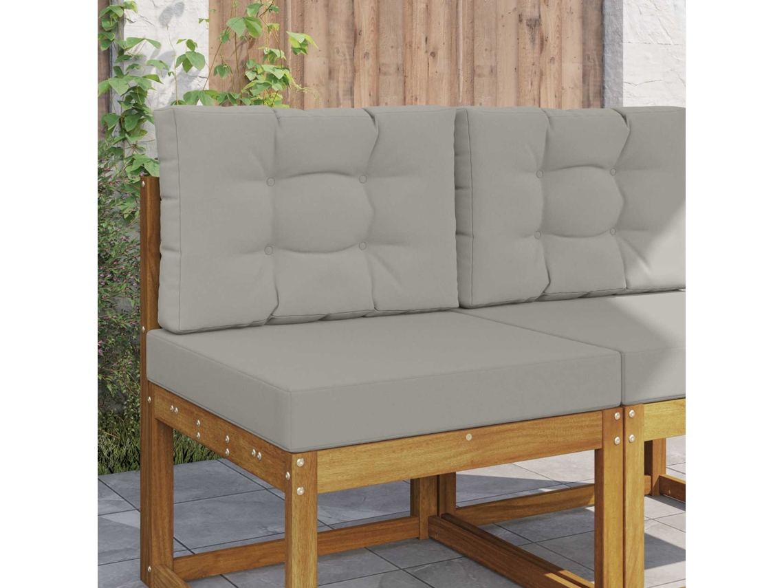 Vidaxl Almofada Para Sofá Externo Poliéster Cinzento 60 X 60 Cm