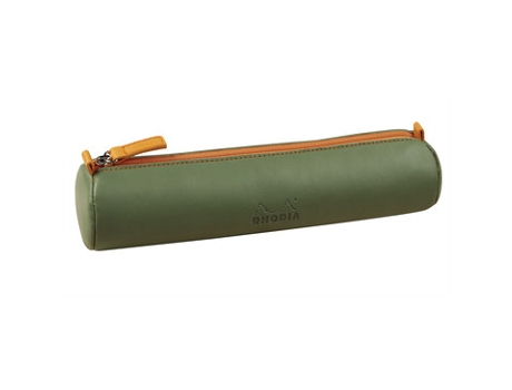 319004c Estojo para Lápis Soft Case Verde Couro Sintético Rhodia