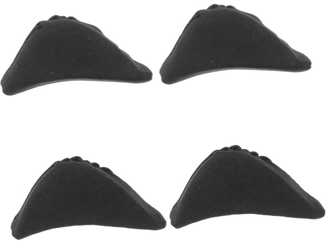 Palmilhas De Calcanhar Eringogo, Enchimento De Esponja Preta Reutilizável E Lavável Para Sapatos, 2 Pares Para Um Ajuste