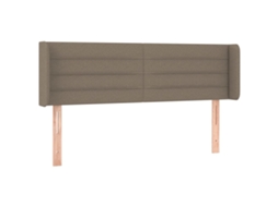 Headboard, Headboards Vidaxl Cinzento-acastanhado Tecido (147 X 16 X 78/88 Cm)