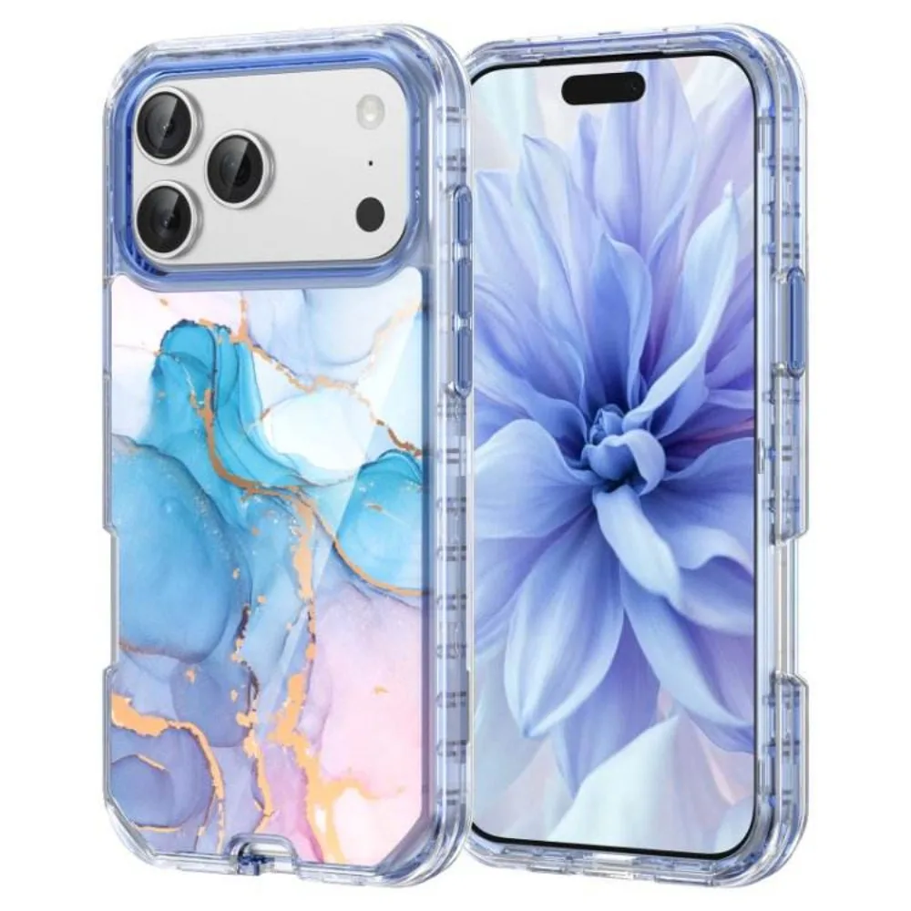 (tipo A, Iphone 16 Pro Max) Capa De Celular Elegante Com Estampa De Mármore, Capa Protetora Resistente A Quedas De Nível Militar.