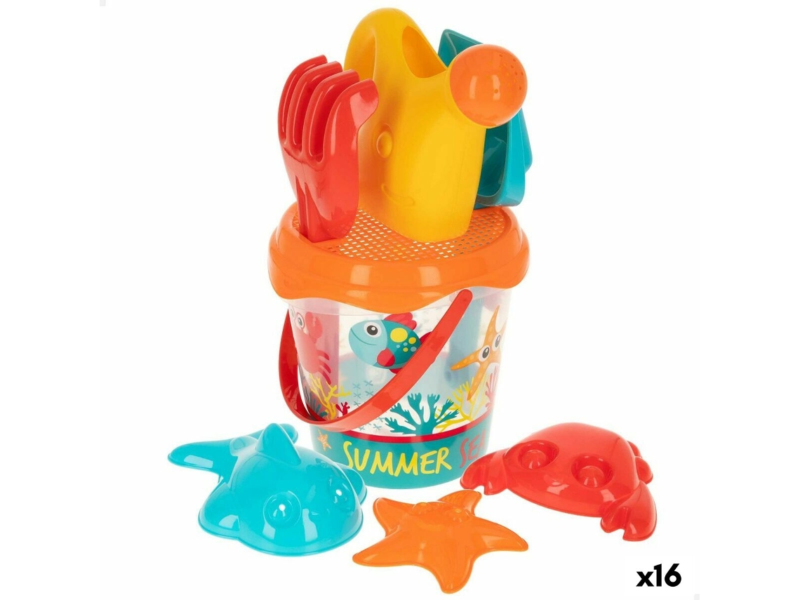 Conjunto De Brinquedos De Praia Colorbaby Polipropileno (16 Unidades)