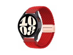 Pulseira GT6 em Nylon Trançado com Data Magnética, Compatível com Huawei Watch 5, Samsung Galaxy Watch 7, Xiaomi S4