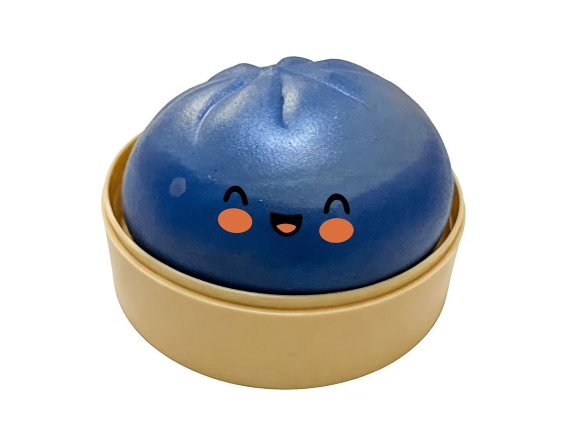 Dumplings Squishy, Dumplings Squishy Surpresa, Brinquedo para Apertar Sensorial com Bolso Gigante a Vapor, YUYSAN 04