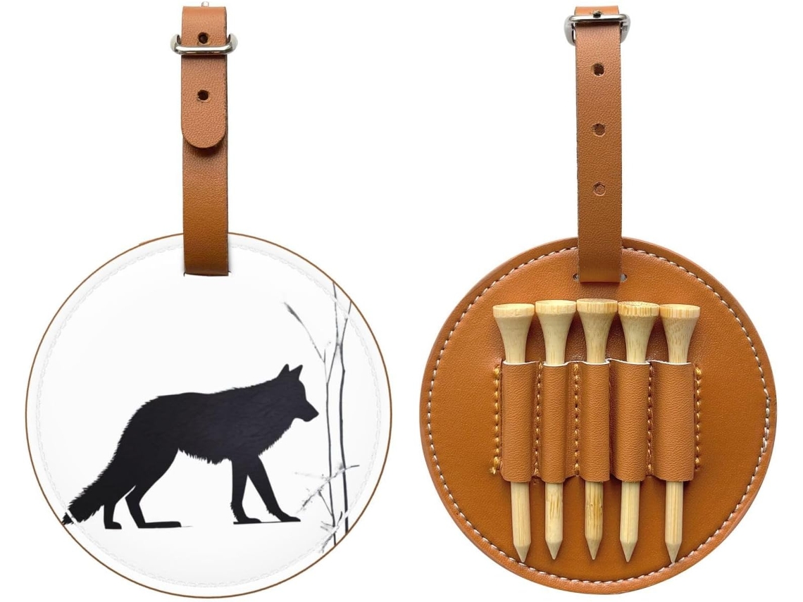 Bolsa para Guardar Tees de Golfe Timberwolves, Preta, Fácil de Transportar e Eficiente | S/MARCA