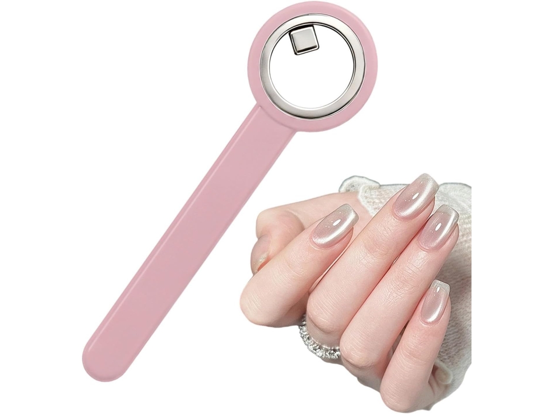 Almofada de gel para unhas portátil, universal e magnética