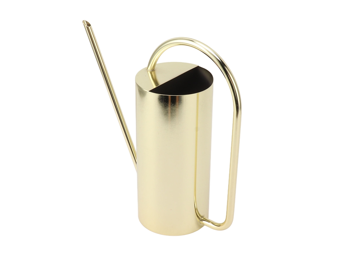 Regador para Plantas com Bico Longo, Grande Capacidade de 1500ml, Recipiente de Aço Inoxidável, Ferramentas de Jardinagem, Cor Dourada AQUAFORGE