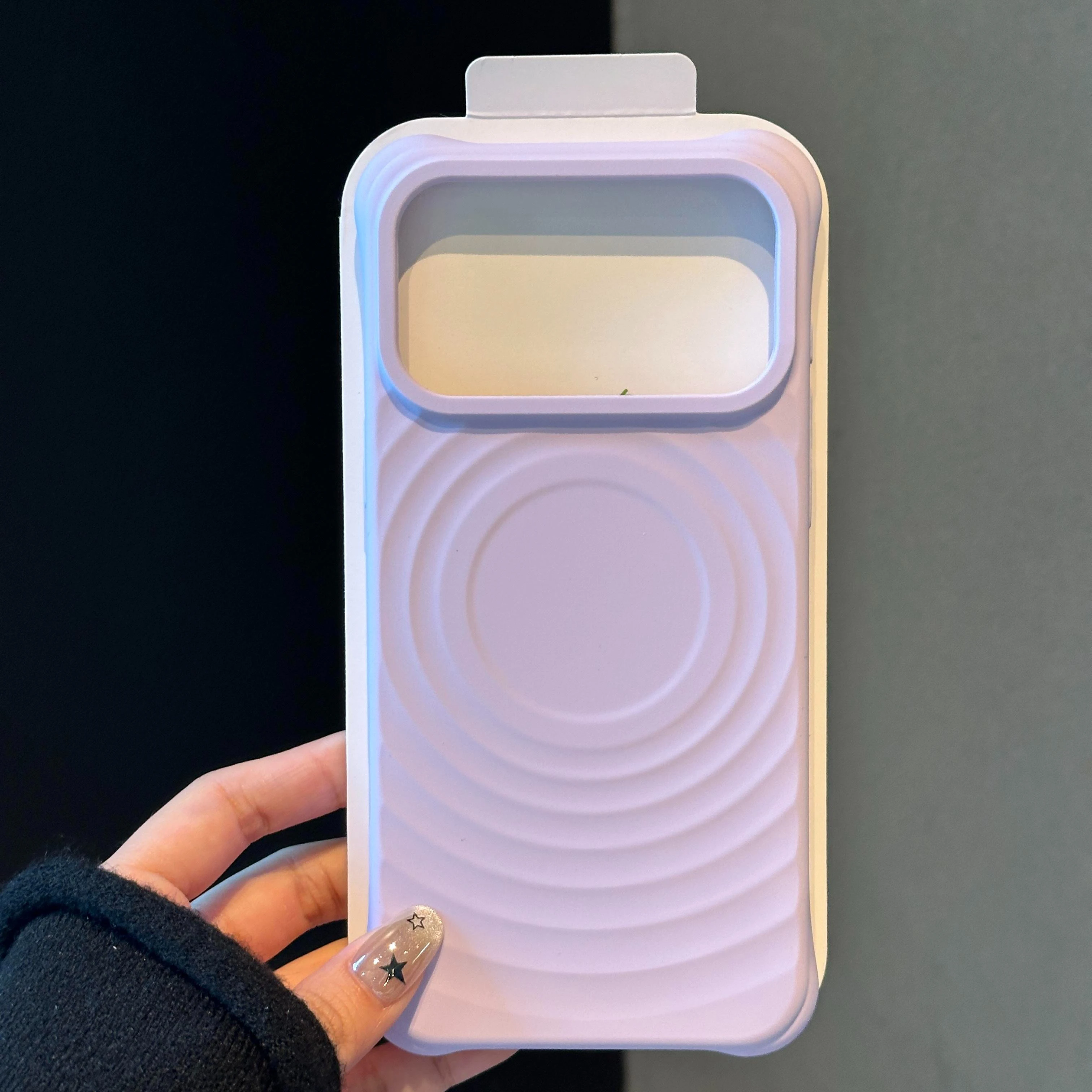 Capa Magnética Corrugada De Silicone Líquido Para Iphone 13 (roxa)