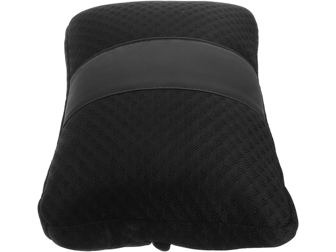 Almofada Lombar Ergonômica Em Seda Preta Gelo Para Carro.