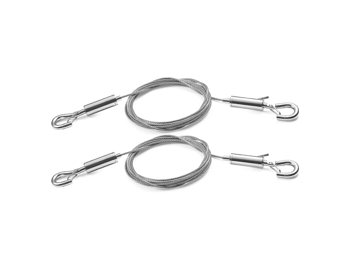 Kit Com 2 Fios Ajustáveis ​​para Pendurar Quadros - 1m X 1,5mm, Aço Inoxidável Resistente, Para Espelhos, Luminárias, Placas E Mu -aquaforge