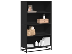 Vidaxl Estante 80,5x35x139 Cm Derivados De Madeira Preto