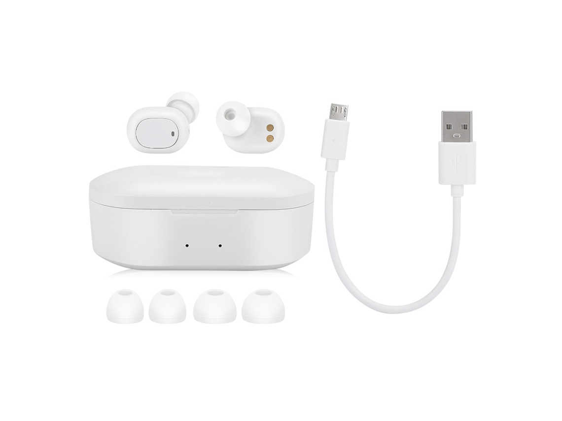 Fone de Ouvido Bluetooth Sem Fio Estéreo In ear com Caixa de Carregamento T2c Plástico