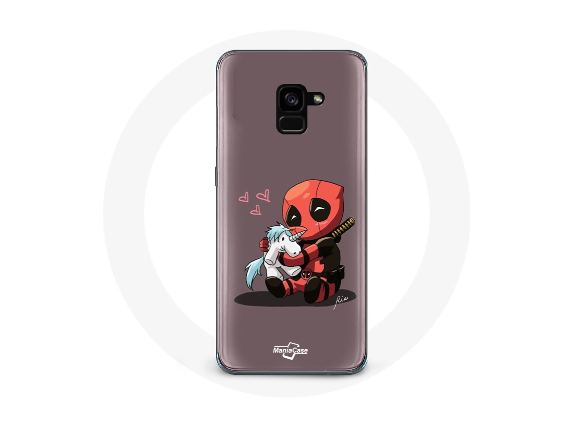Capa para Samsung Galaxy A8 Plus deadPool unicórnio
