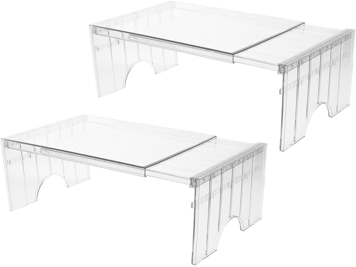 Divisor Expansivo Prateleiras Para Geladeira E Freezer Toyvian, Organizador de Grau Plástico Transparente