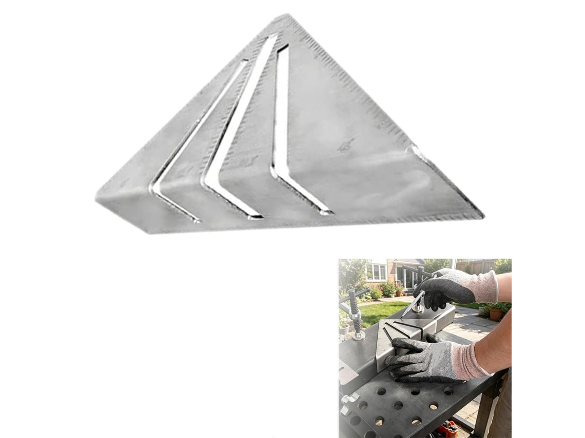 Esquadro De Esquadria Profissional Para Trabalhar Com Metais Pesados, Régua Triangular De Carpinteiro, Esquadro De