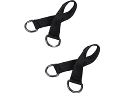 Kit De Correias Para Balanço De Árvore, 2 Correias Curtas 25cm De Nylon Resistente (suporta 200kg) Para Balanços E Rede De Dormir