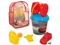 Conjunto De Brinquedos De Praia Cars Em Polipropileno (12 Unidades)