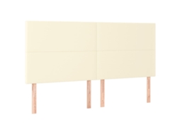 Cabeceira Creme 200x5x118/128 Cm Couro Sintético MAISON EXCLUSIVE