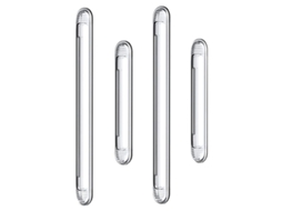 Parachoques De Silicona Transparente Para Puertas De Armario, Coche, Cajones, Ducha Y Tapa De Inodoro (2 Largos Y 2 Cortos)