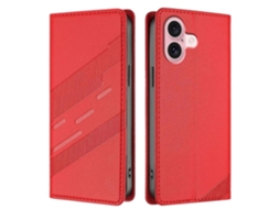 Capas De Celular Estilo Punk Com Suporte Tipo Carteira E Capa De Couro Para Iphone 16