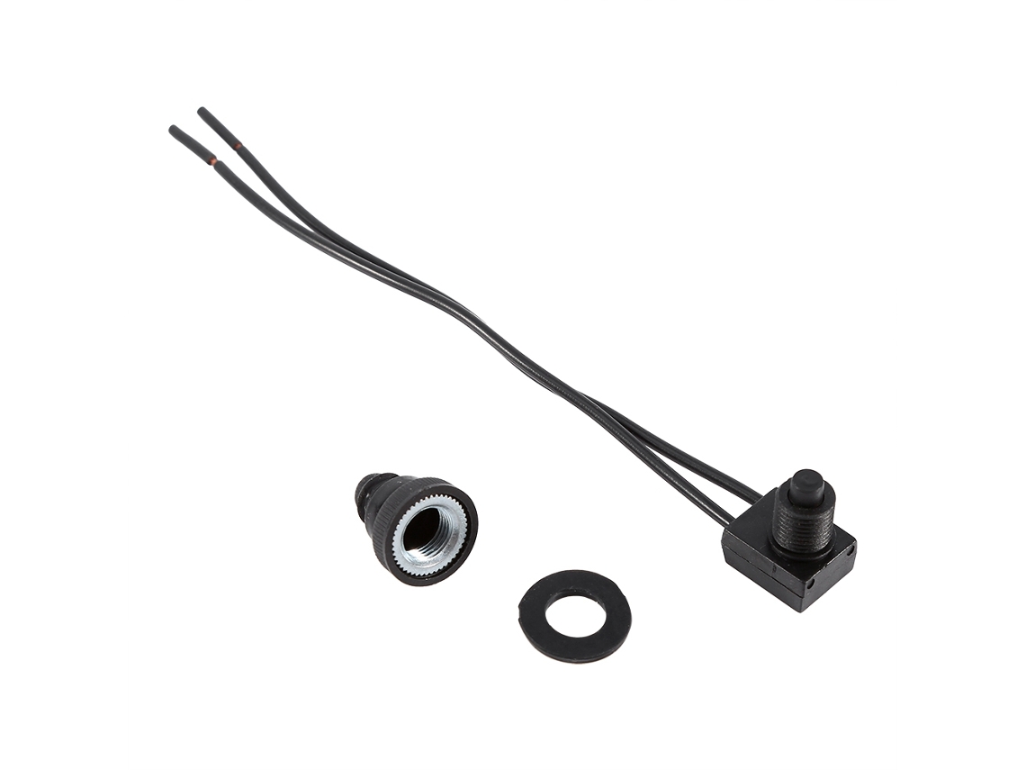Interruptor Liga/desliga De Botão À Prova D'água 5a 12v Com Cabos 10cm Para Motocicleta E Carro