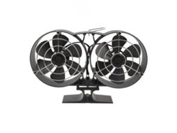 Ventilador Para Lareira De 12 Pás (com Cobertura De Proteção E Alça, Alimentado Termicamente Para Aquecimento)