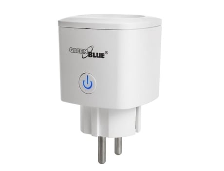 Tomada Elétrica Inteligente Greenblue Gb720 F Wifi Compatível Com Google Home Alexa Siri Green Blue