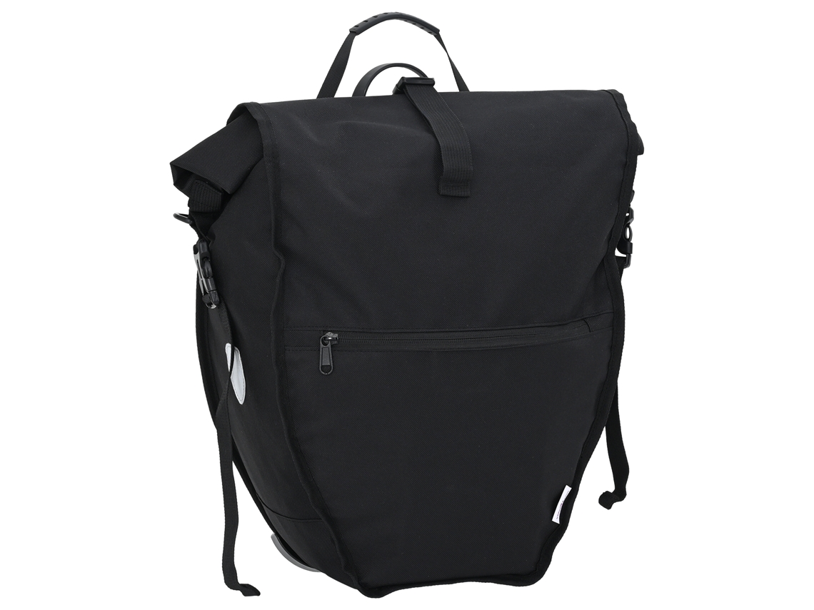 Conjunto 1 Bolsa De Bicicleta Vidaxl Preto Poliéster (32,5 X 17 X 57 Cm)