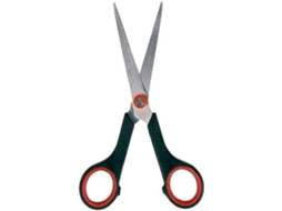 Tesoura STYLEX 42703 (Preto e Vermelho - 17cm)