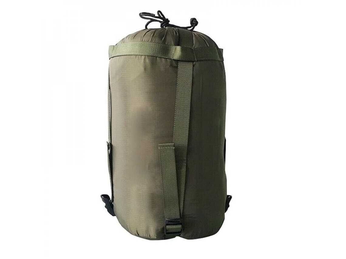 2026 bolsa de Almacenamiento Saco de Dormir Impermeable de Nylon para Camping, Senderismo Y Exterior Talla 380x180x180mm Verde Ejército