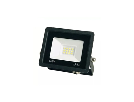 Projetor LED fino da série Apple 10W 6000K IP66, perfeito para iluminação externa e interna