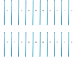 Eixos de Transmissão SFUSHOS para Carrinhos RC, metal, azul, 20 unidades