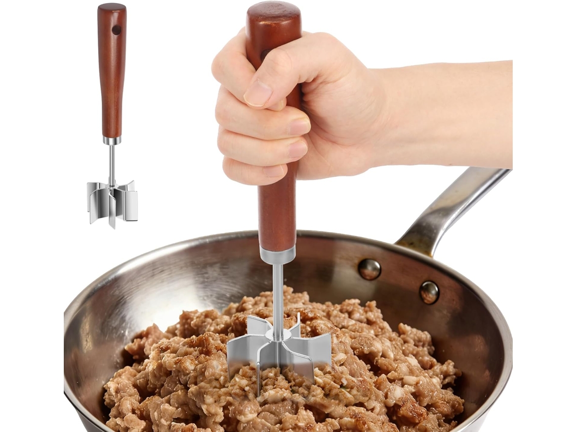 Moedor De Carne Em Aço Inoxidável, Resistente, Com 6 Lâminas Curvas,