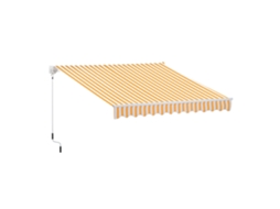 Toldo Retrátil CHEZMOI manual 295x245 cm com manivela e ângulo ajustável