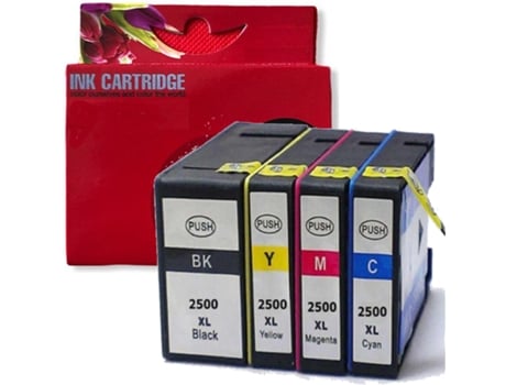 Pack 4 Tinteiros Compatíveis Canon PGI2500XL 9254B001 9265B001 9266B001 9267B001