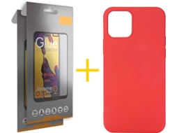 Kit Capa e 2 Películas Apple iPhone 11 Pro SKYHE Full Liso (Vermelho)