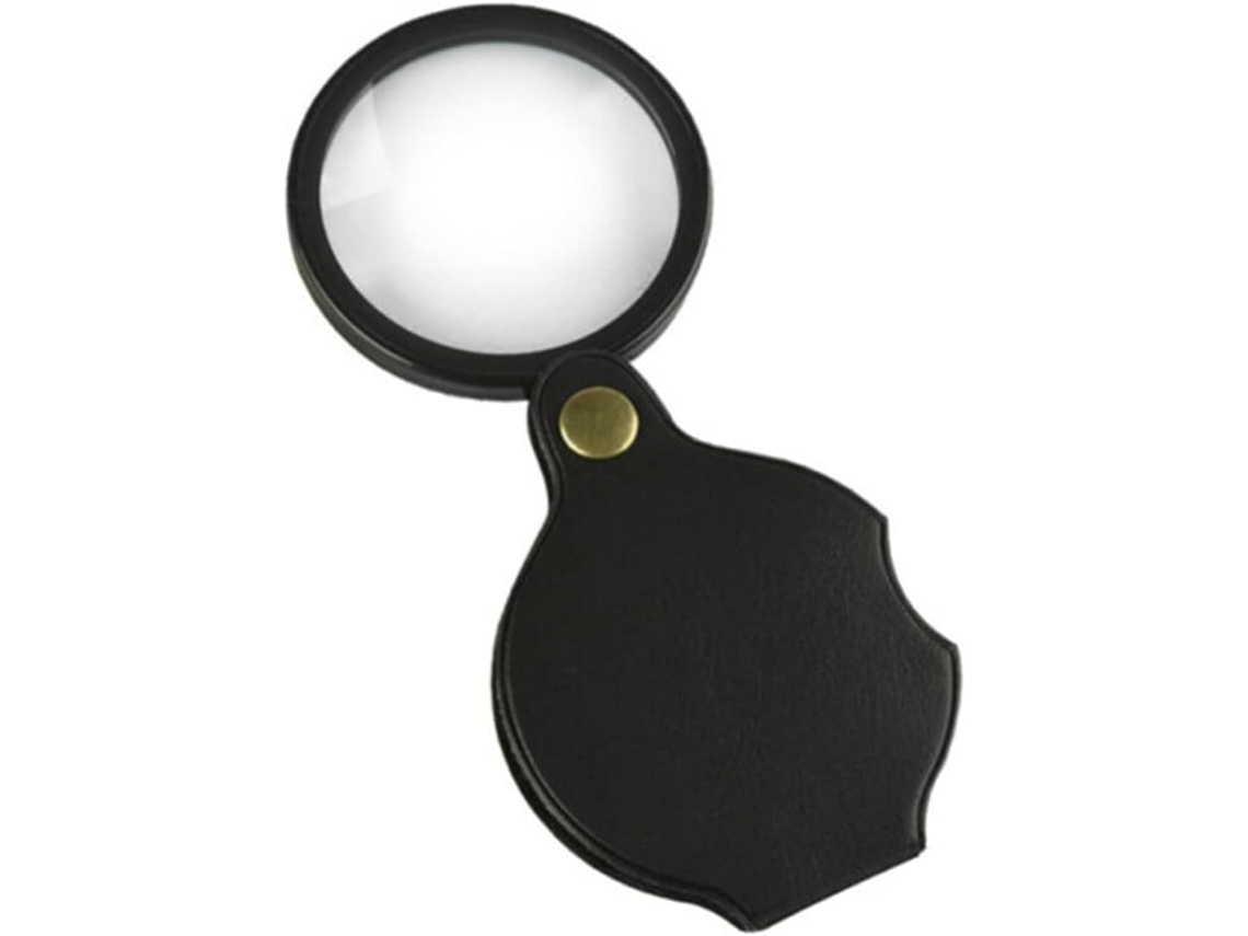Lupa de Bolso, Mini Lupa Dobrável de 70 Mm com Ampliação 6x e Rotação BRILVIBERA