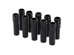 Rebe 10 Capas Plásticas Vintage para Gotas de Velas 30x100mm para Lâmpadas Pendentes e Candelabros Negro