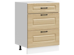 Kitchen Base Cabinet, Kitchen Base Cabinets Vidaxl Marrom Madeira Processada (n/a)