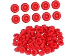 Partykindom 100-tampas Protetoras De Látex Vermelhas Para Bicos Calafetagem, Vedação E Prevenção De Umidade Para