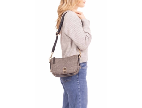 Mala de Ombro de Mulher BORBONESE Hobo Cahier Size Castanho (one)