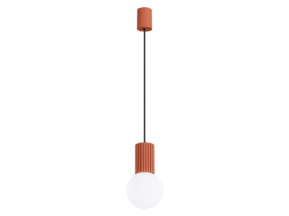 Sollux Sl.1729 Halo Lámpara Colgante 1 Rojo Ocre